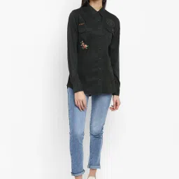 Royal Enfield Olive Cotton Shirt image 4