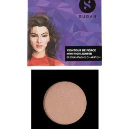 Sugar Cosmetics Contour De Force Mini Highlighter 01 Champagne Champion - 4 gm image 2
