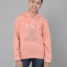 Crimsoune Club Kids Peach Embellished Full Sleeves Sweatshirt-image-87