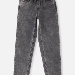 pepe jeans Pepe Denim Joggers Boys Grey Solid Denim Joggers image 1