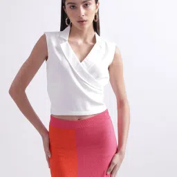 Gant Pink & Orange Midi Skirt image 1