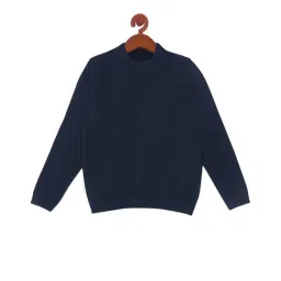Tiny Girl Kids Navy Cotton Regular Fit Full Sleeves Skiwi-image-62