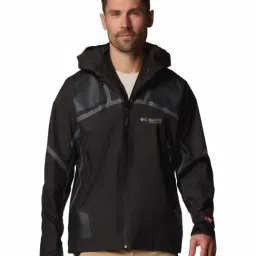 Columbia Black Slim Fit Hooded Jacket-picture-37