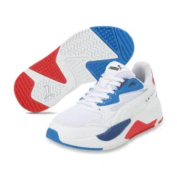 Puma Kids White & Blue Casual Sneakers image 4