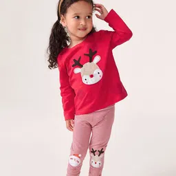 StyleCast x Revolte Girls Patch Work Long Sleeves Pure Cotton Top With Trousers-picture-25