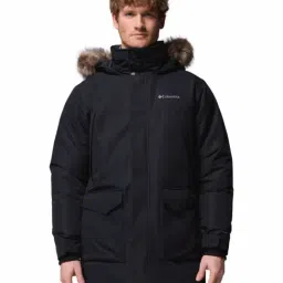 Columbia Black Regular Fit Hooded Jacket-picture-19