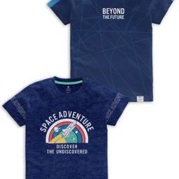 Codez Kids Blue Printed T-Shirt (Pack Of 2)-picture-14
