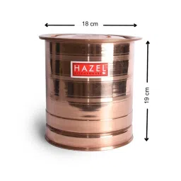 HAZEL Brown Copper Water Pawali Container - Set of 1 (3000 ML) image 3