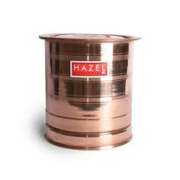 HAZEL Brown Copper Water Pawali Container - Set of 1 (12000 ML) image 1