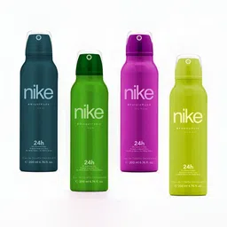 nike fragrances Nike Set of 4 Man & Woman Ginger Tonic Night Mode Purple Mood Yummy Musk Deodorant image 1