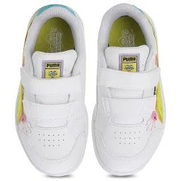 Puma Kids White & Yellow Casual Sneakers image 3