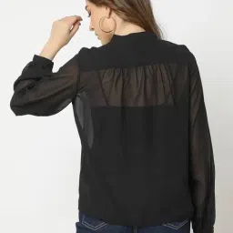 GAP Black Relaxed Fit Solid Top image 2