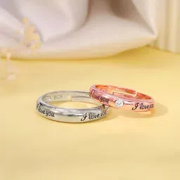 GIVA 925 Sterling Silver Bi-Color Rings for Unisex-picture-45