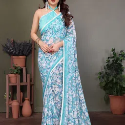Moda Rapido Floral Embroidered Pure Georgette Saree-picture-30