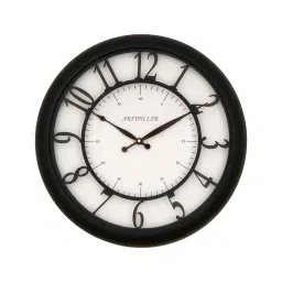 ARTYPILLAR 14In Wooden Frame with 12In Laser Cut English Number Dome Glass Dial Wall Clock image 2