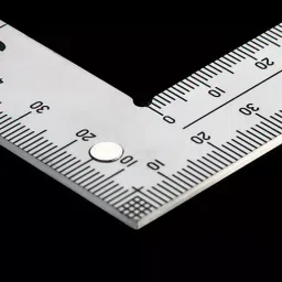Shinwa Rules Thick & Wide Curved Scale with Magnet Silver 2 mm Thickness, 2008815 image 4