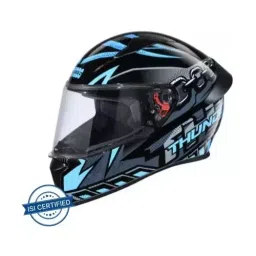 Studds N1 Black Large (580 mm) Full Face Helmet, Thunder D5 Decor image 2