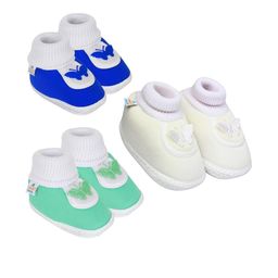 NESKA MODA Kids Set of 3 Butterfly Cotton Lace Shoes Booties-image-60