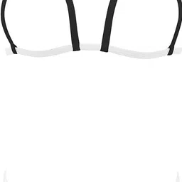 m.a.1 Women's Triangle Halter Bikini Set, Black, Tie-Back Closure image 1