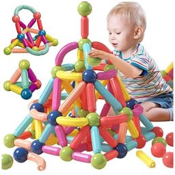 YAMAMA Magnetic Sticks Building Blocks Educational Stacking Toys With Magnetic Sticks Magnetic Balls And Magnetic Blocks For Kids  (36 Pieces  Multicolor)-image-33