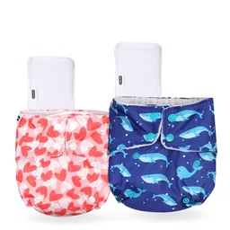 Little Pea Reusable & Washable Freesize Cloth DiapersLeak-Proof, Pack of 2, Soft as a Nappy-picture-15