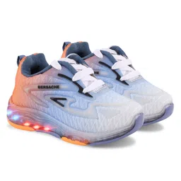 BERSACHE Ombre Abstract Designed Lace Up LED Shoes - Orange-picture-23