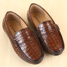 Pine Kids  Slip On Loafer Shoes -  Brown image 2
