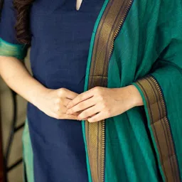 LIVIX Women Regular Pure Cotton Kurta with Pyjamas & With Dupatta image 2