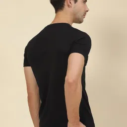 Cloak & Decker by Monte Carlo Black Regular Fit Printed Crew T-Shirt image 2