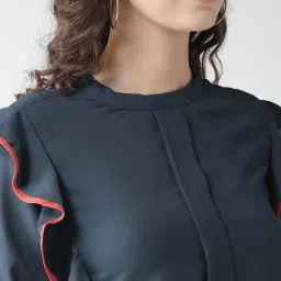 Style Quotient Navy Regular Fit Top image 4