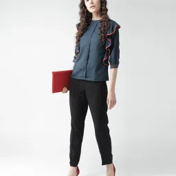 Style Quotient Navy Regular Fit Top image 3