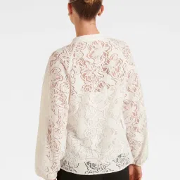 Forever New White Lace Shirt image 2