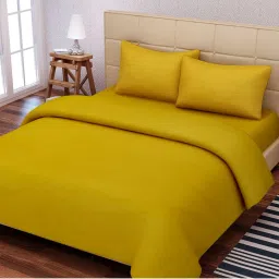 SEJ by Nisha Gupta Mustard Bed Sheet Sets image 2