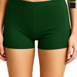 Attire Zone Women Solid Mid-Rise Boy Shorts Briefs-image-23