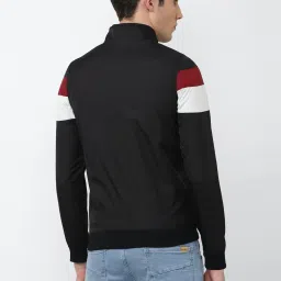 Academy By Van Heusen Black Regular Fit Colour Block Jacket image 2