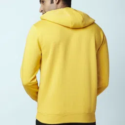 Ajile by Pantaloons Mustard Regular Fit Hooded Sweatshirt image 2