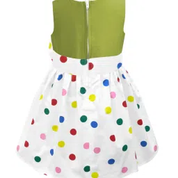 A.T.U.N. Lime Green & White Printed Dress image 2