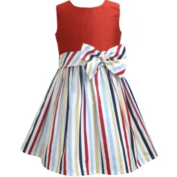 A.T.U.N. Maroon Striped Dress image 1
