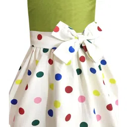 A.T.U.N. Lime Green & White Printed Dress image 3