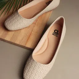 Carlton London Women's Beige Ballerina Shoes-image-77