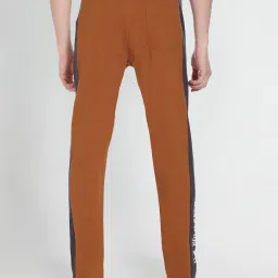U.S. Polo Assn. Brown Cotton Regular Fit Colour- Block Joggers image 2