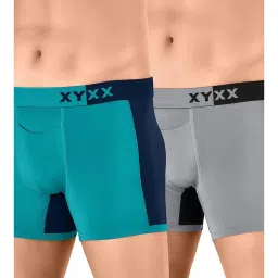 XYXX Grey & Green Trunks - Pack of 2 image 1