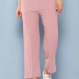 muhuratam Girls Casual Pink Colour Solid Nylon Pant-picture-11