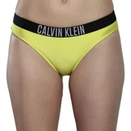 Calvin Klein LRF-LEMONADE YELLOW Womens Solid Swimwear image 1
