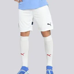 Puma Manchester City FC White Regular Fit Sports Shorts image 1