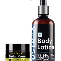 Ustraa Germ Free Body Lotion & De-Tan Cream Combo image 1