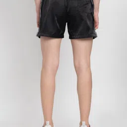 Adidas Originals Black Regular Fit Striped Sports Shorts image 2