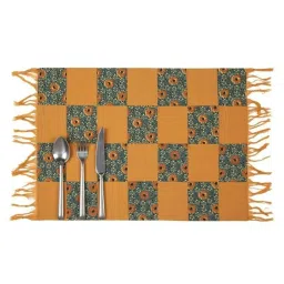 Home4U Yama Multicolor 200 GSM Cotton Placemats - Set Of 4 image 2