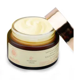 SoulTree Nourishing Cream Saffron & Almond Oil with Natural Vitamin E - 50 gm | Ayurvedic Cream image 2