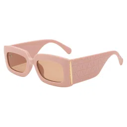 Ted Smith Beige Square UV Protection Sunglasses for Women image 2